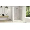 Paroi de douche smart design c 167-180cm coulissant profilé blanc sans seuil verre transparent gauche largeur 180cm - kinedo - pa9238btneg