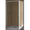 Paroi de douche supra iii fixe 80cm profilé blanc avec verre transparent - kinedo - pa1571btn