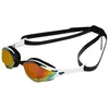 Lunettes de natation arena cobra edge swipe verres miroirs jaune blanc noir