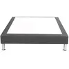 Ebac Ebac - Sommier Tapissier Sp18 Anthracite 2 Places - Gris