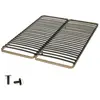 Ebac Sommier cadre à lattes - DECLIKDECO - 160x200 - 48 lattes - Marron
