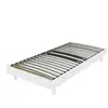EBAC literie Sommier + jeu de pieds 90x190 Decokit 18 lattes Blanc