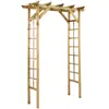 JARDIPOLYS Pergola double droite en bois pin 140 x 214,5 x 60 cm - PASSIFLORE