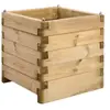 Jardipolys Bac à Fleurs carré en Bois Olea - 61 L - Cerland