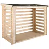 JARDIPOLYS Abri bûches en bois avec plancher 3.5 stères Côme