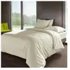 Drap percale Méline 2 LABELISSIM - Ivoire - 240 x 300 cm