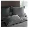 Taie d'oreiller percale Méline 2 LABELIS SIM - Gris Ardoise - 50 x 70 cm