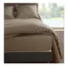 Drap housse percale Méline 2 LABELISSIM - Loutre - 180 x 200 cm