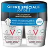 Vichy Homme Déodorant Anti-Transpirant 48H Anti-Traces Roll-On 2x50Ml