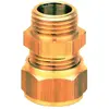 Raccord bicone laiton Fer/Cuivre droit M 20x27-22