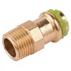 Raccord laiton droit à sertir - M 1/2' - Ø 12 mm - Aalberts
