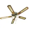Farelek Baleares Ventilateur de plafond 132 cm Brun