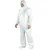 Coverguard Lot de 25 - Combinaison jetable avec capuche sms Blanc - sms l