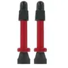 Var kit 2 valves tubeless aluminium 35 mm rouge