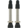 Var kit 2 valves tubeless laiton 35 mm argent
