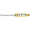 Blister de 30 chevilles bi-matière colortech 5x30 avec vis Spit 569245