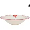Comptoir de Famille - 6 Coupelles Damier rouges  - D.20 cm T.U