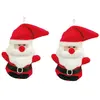 Enesco Lot De 2 Peres Noel Décorations De Sapin En Peluche À Suspendre
