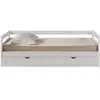 Lit banquette 90x190 cm COZY W coloris blanc