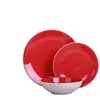 Service 18 pièces en grès CANDI coloris rouge