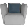 Fauteuil fixe SOPHIE coloris gris
