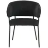 Chaise en velours SYRINE coloris bleu foncé