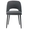 Chaise en tissu NAIG coloris noir