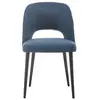 Chaise en tissu NAIG coloris bleu