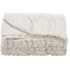 Plaid 125x150 cm WAVY coloris blanc