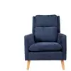 Fauteuil fixe ADAM coloris bleu