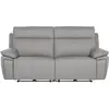 Canape droit relax électrique gris 3 pl SERENO