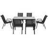 Ensemble table de jardin 150 cm + 6 fauteuils MANOSQUE