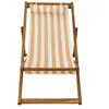 Bain de soleil réglable RAYA en acacia coloris jaune