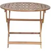 Table en acacia ronde pliante 100 cm NHATRANG