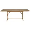 Table de jardin en acacia avec extension 150-210 cm DANANG