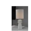 Lampe Céramique 55 cm blanc SOLENE coloris blanc