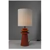 Lampe Céramique 55 cm orange SOLENE coloris orange