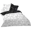 Parure de lit Housse+ 2 taies 240x260 cm FACE