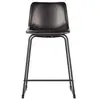 Tabouret CLINT hauteur 64 cm coloris noir