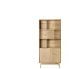 Bibliothèque 2 portes LOMOCO GASPARD coloris bois clair