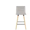 Tabouret COCOON hauteur 66 cm coloris gris