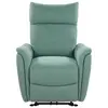 Fauteuil relaxation électrique en tissu MISSOURI coloris turquoise