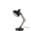 Lampe Métal et bois 51 cm noir