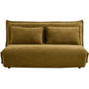 Banquette-lit clic clac DOLLY coloris jaune moutarde
