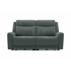 Canapé droit relax électrique 3 places BESTA coloris vert