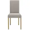 Chaise en tissu SALSA coloris taupe