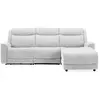 Canapé d'angle vert relax électrique 3 places BESTA coloris beige