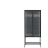 Vitrine en verre 2 portes LOMOCO VIDRIO coloris noir