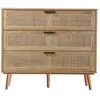 Commode 3 tiroirs SAHARA coloris bois