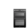 Cuisinière vitrocéramique double four 60 cm SABA DFV606023BK
